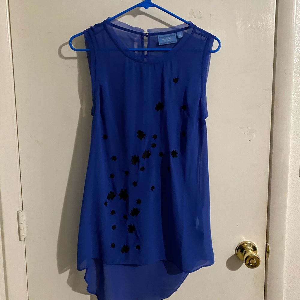 Royal blue Vera Wang blouse